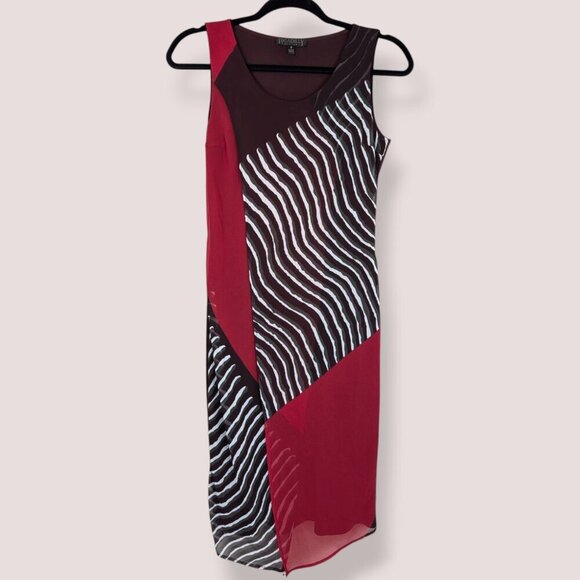 🍁Vintage Picadilly Fashions Red Sheath Dress - Picture 6 of 8